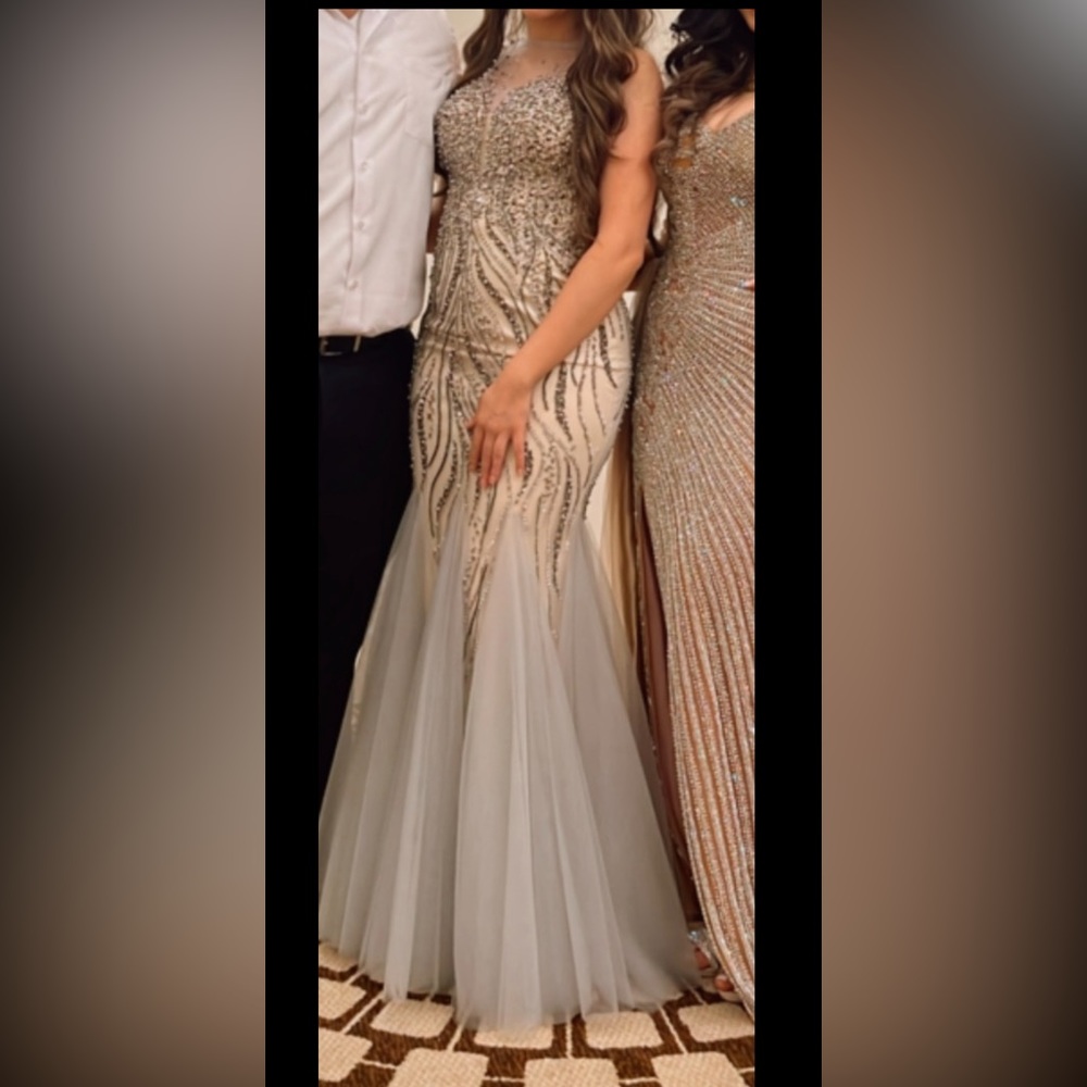 Beaded long gown